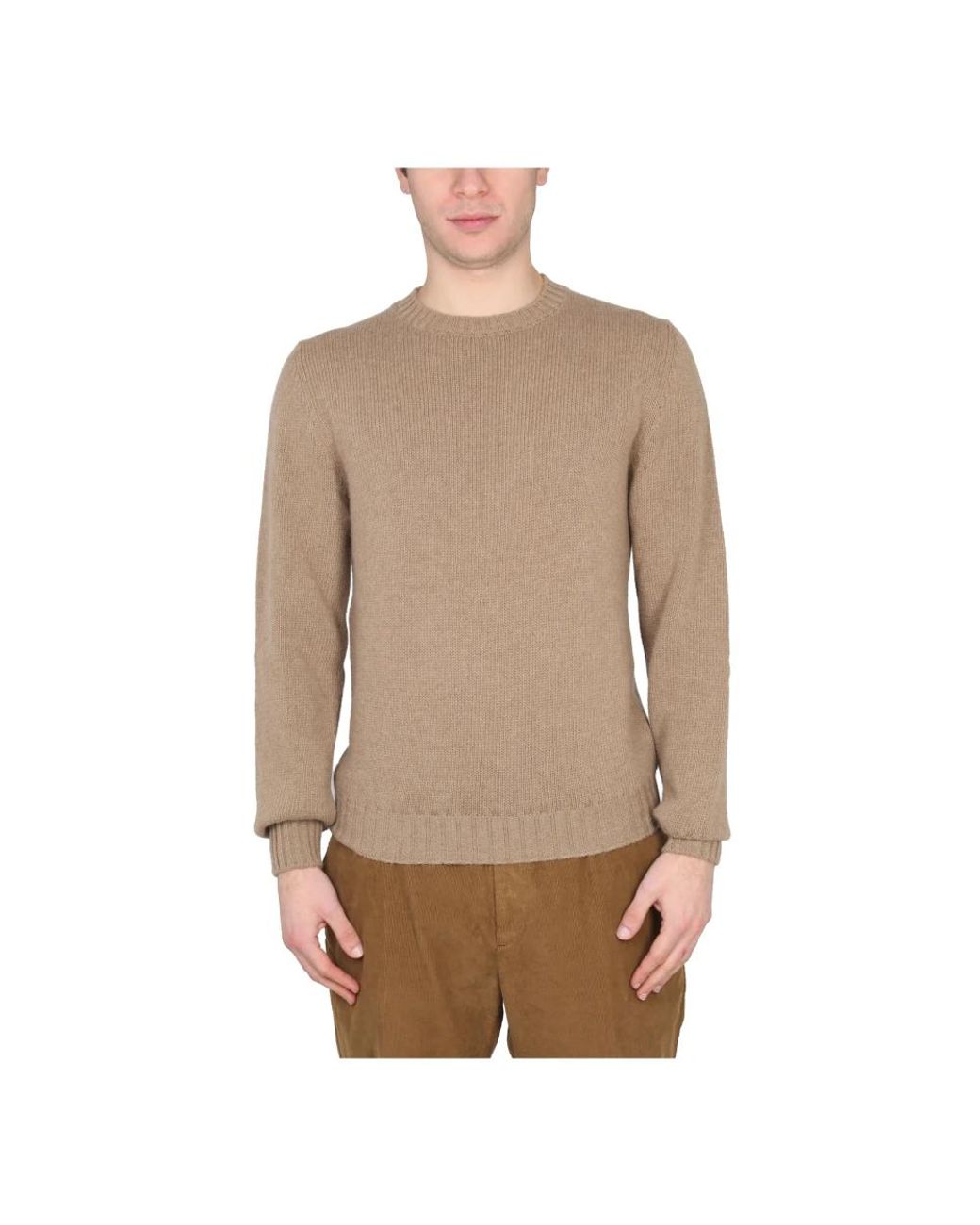 PT Torino Natural Round-Neck Knitwear for men