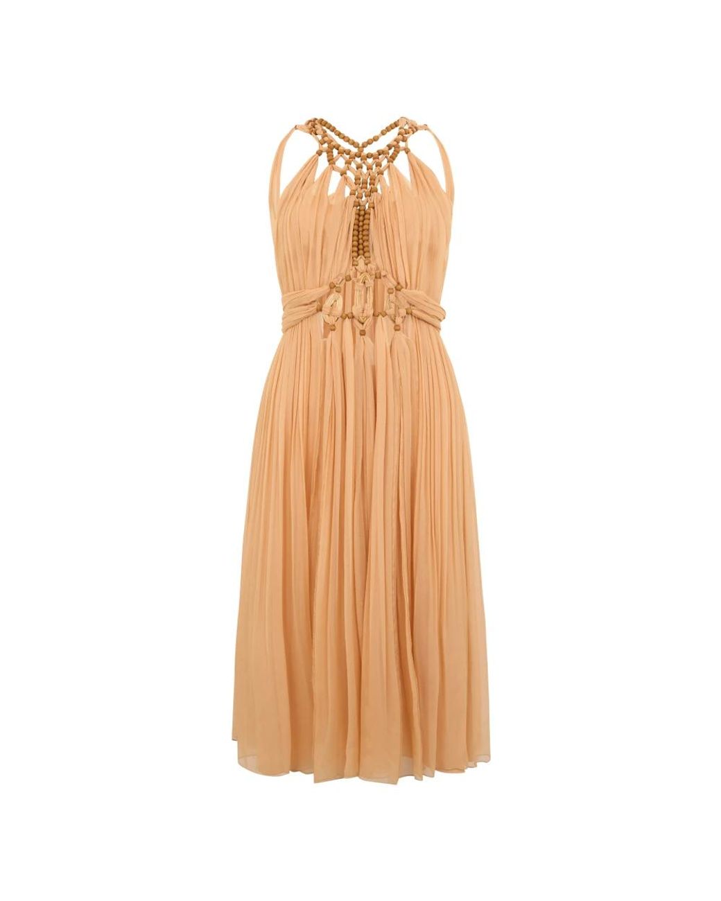 Midi Dresses Alberta Ferretti de color Natural