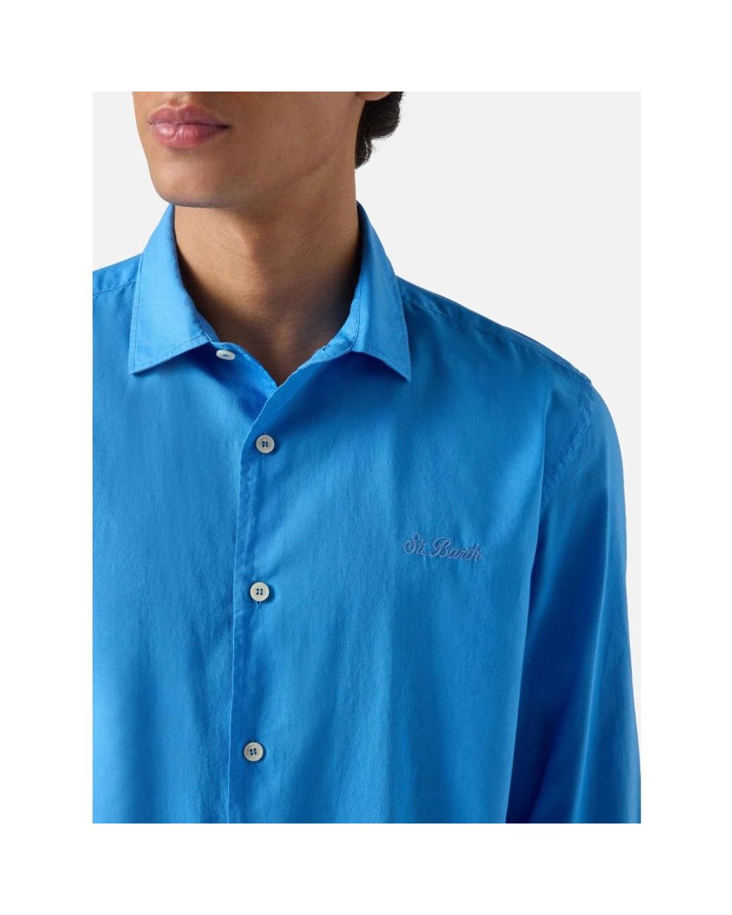 Mc2 Saint Barth Blue Casual Shirts for men