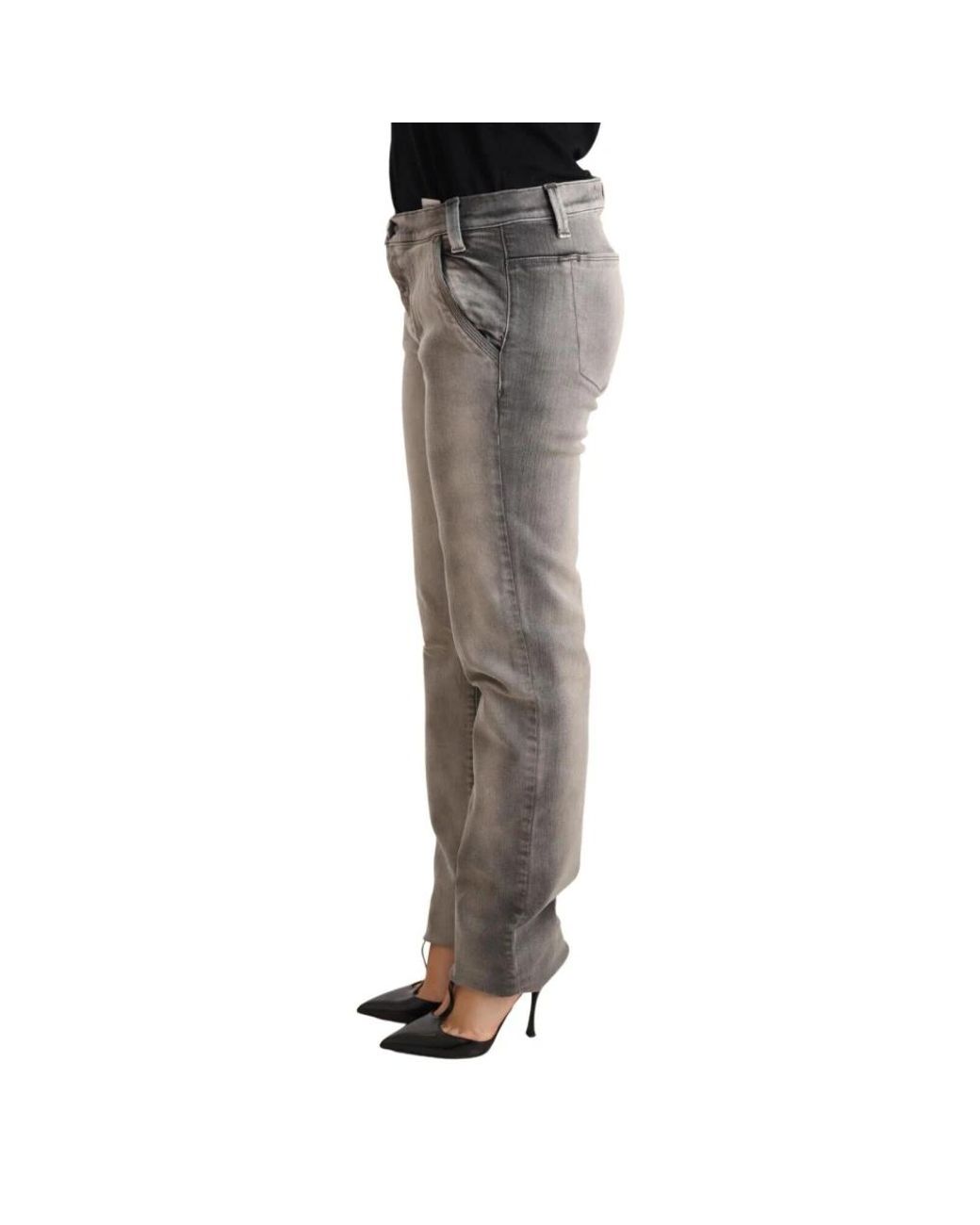 Ermanno Scervino Gray Slim Fit Jeans
