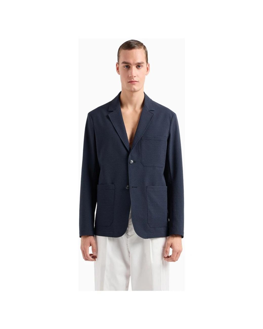 Emporio Armani Blue Blazers for men