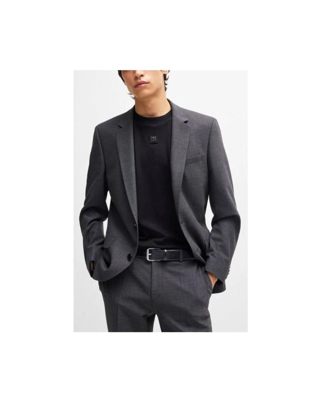 HUGO Black Belts for men