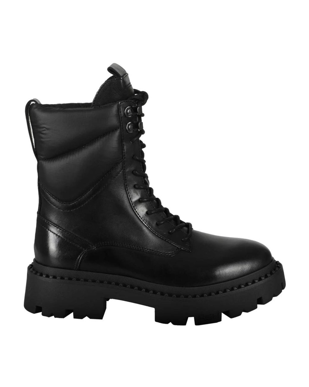 Ash Black Lace-Up Boots