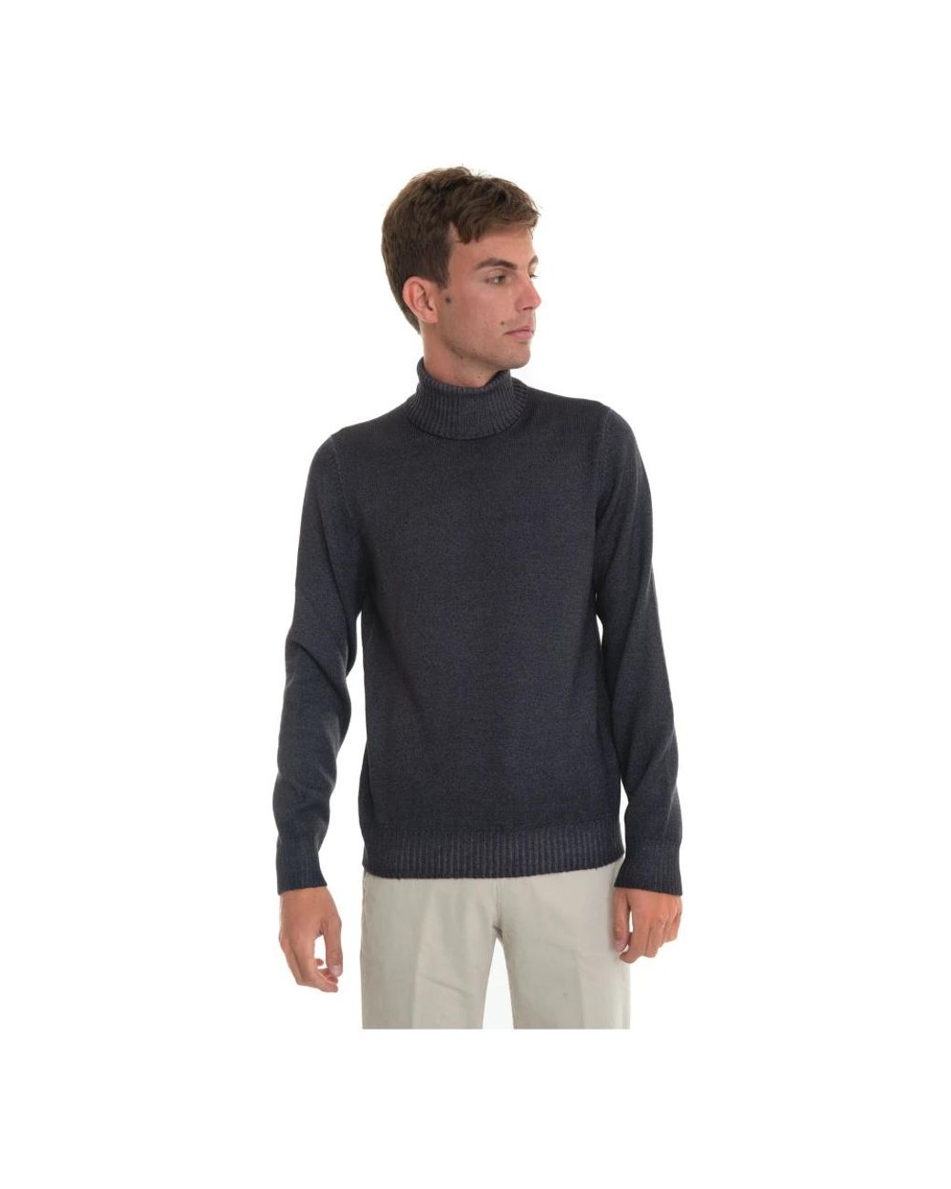 Gran Sasso Blue Turtlenecks for men