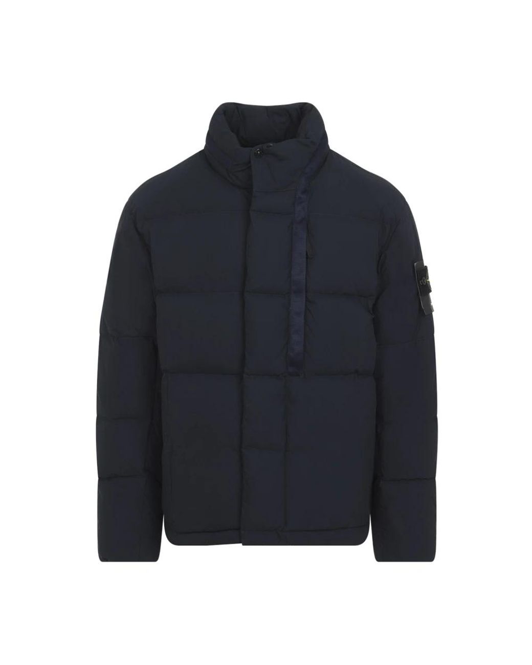 Stone Island Blue Winter Jackets for men