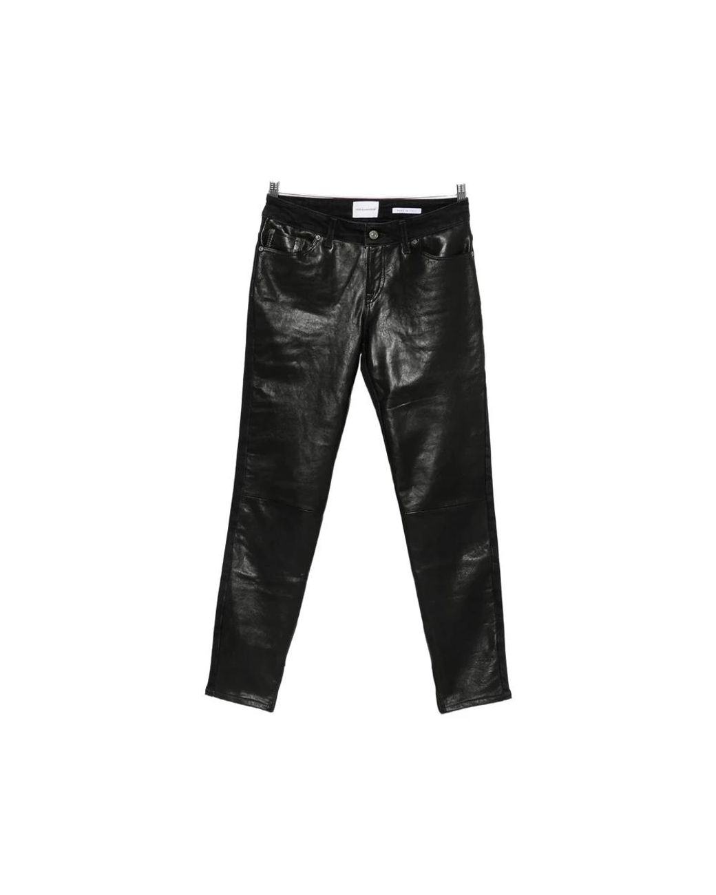7 For All Mankind Black Slim-Fit Trousers