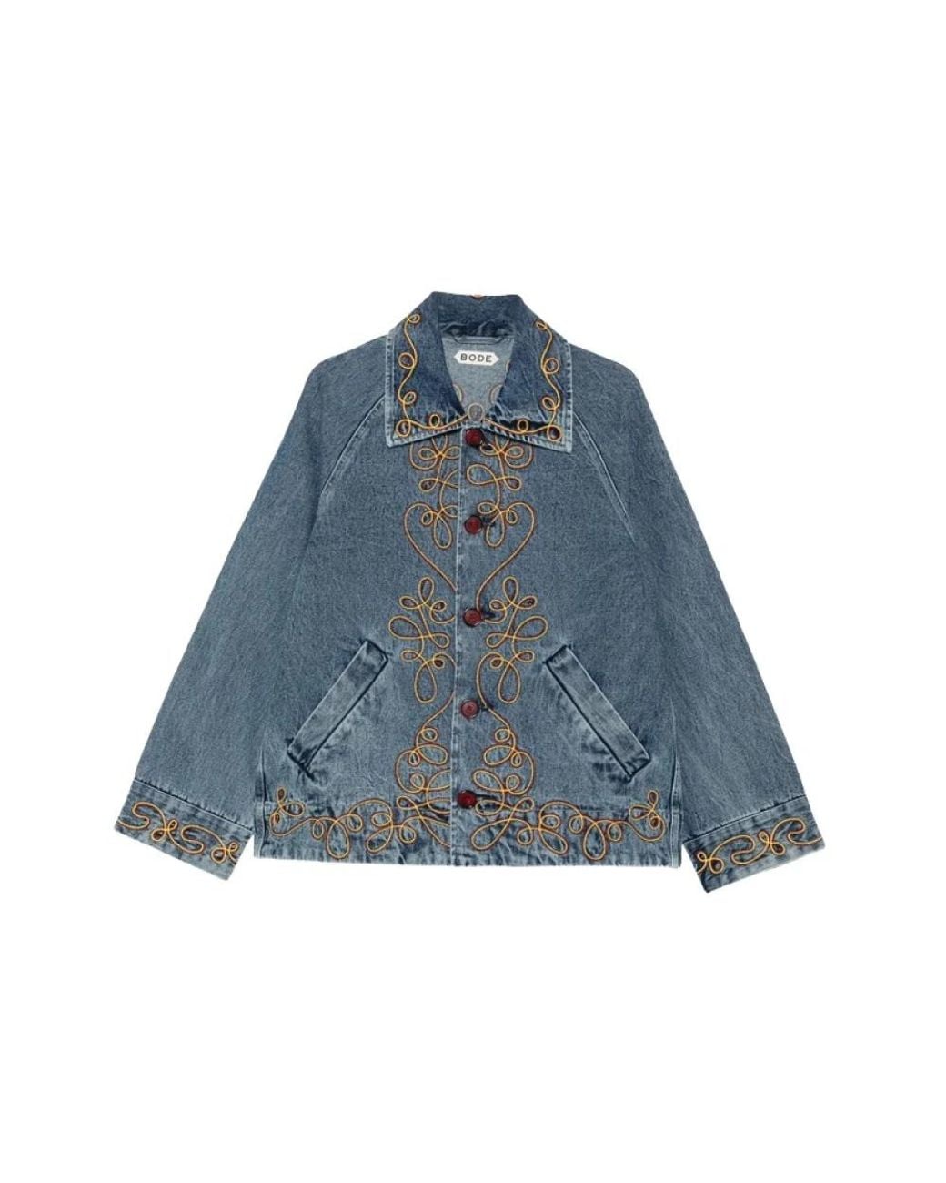 Bode Blue Denim Jackets for men