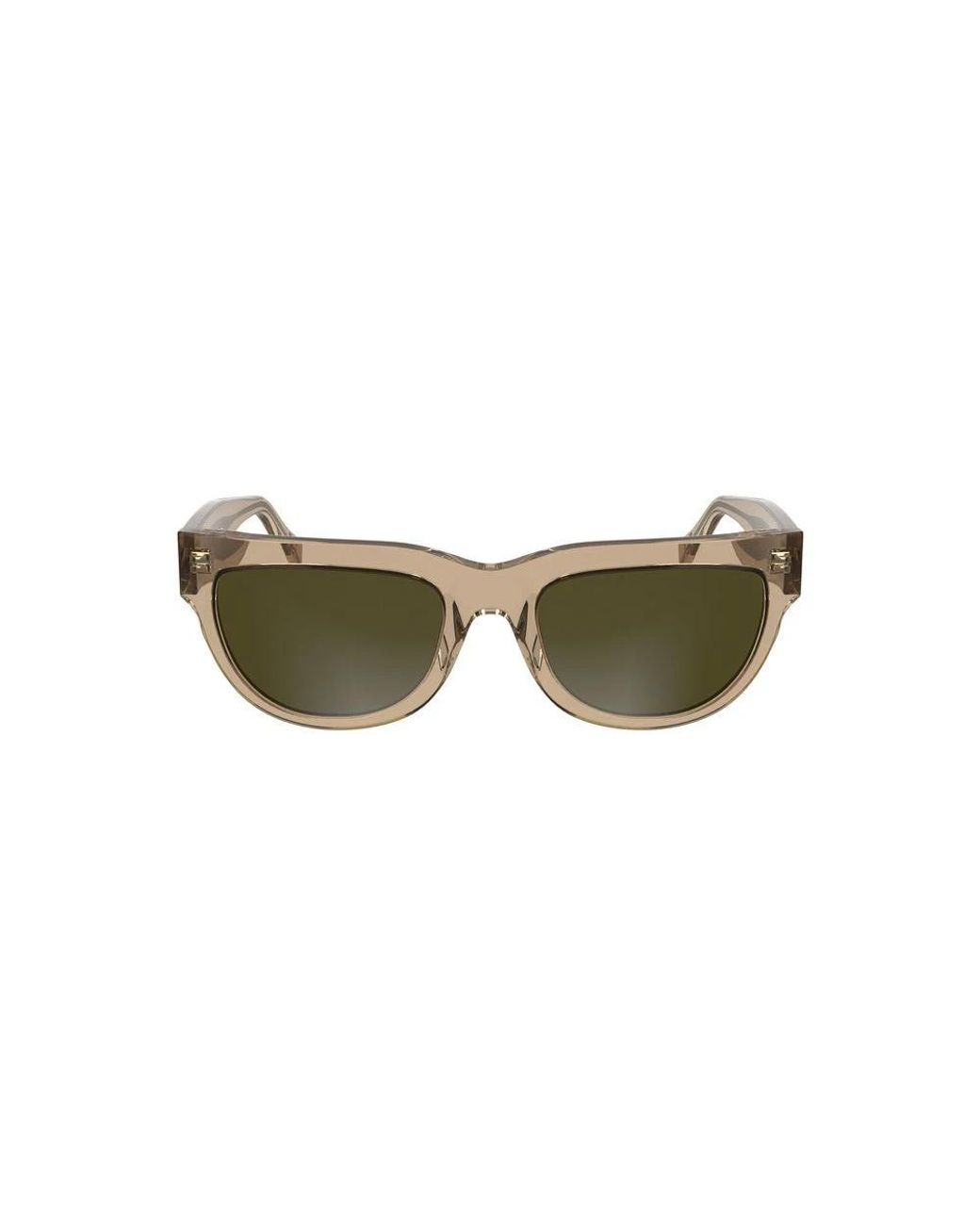 Calvin Klein Accessoires ,Bruin Acetaat Zonnebril in het Green