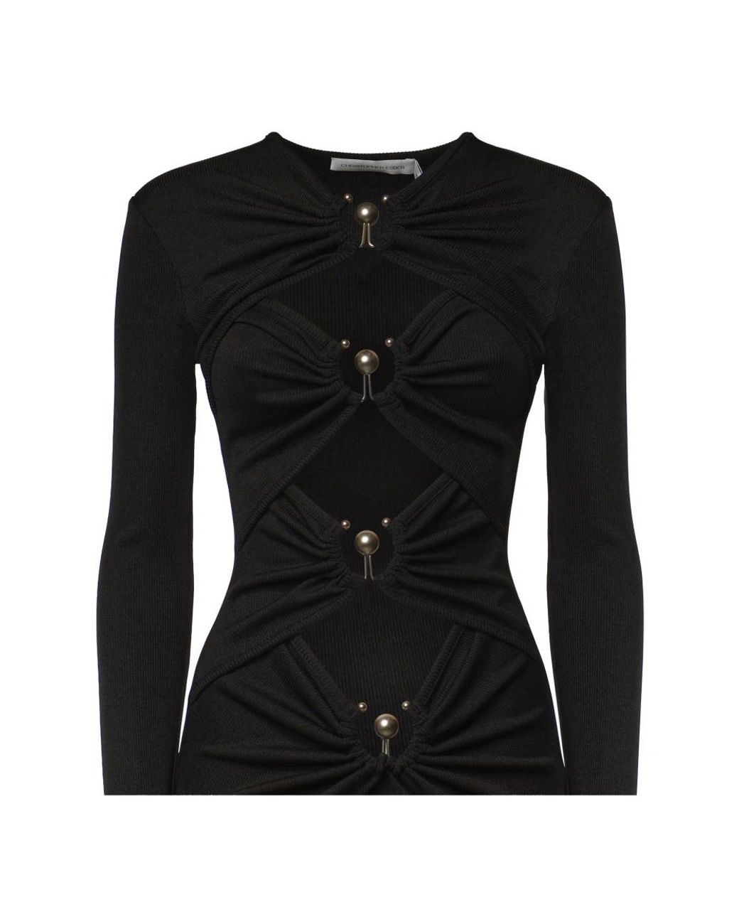 Christopher Esber Black Knitted Dresses