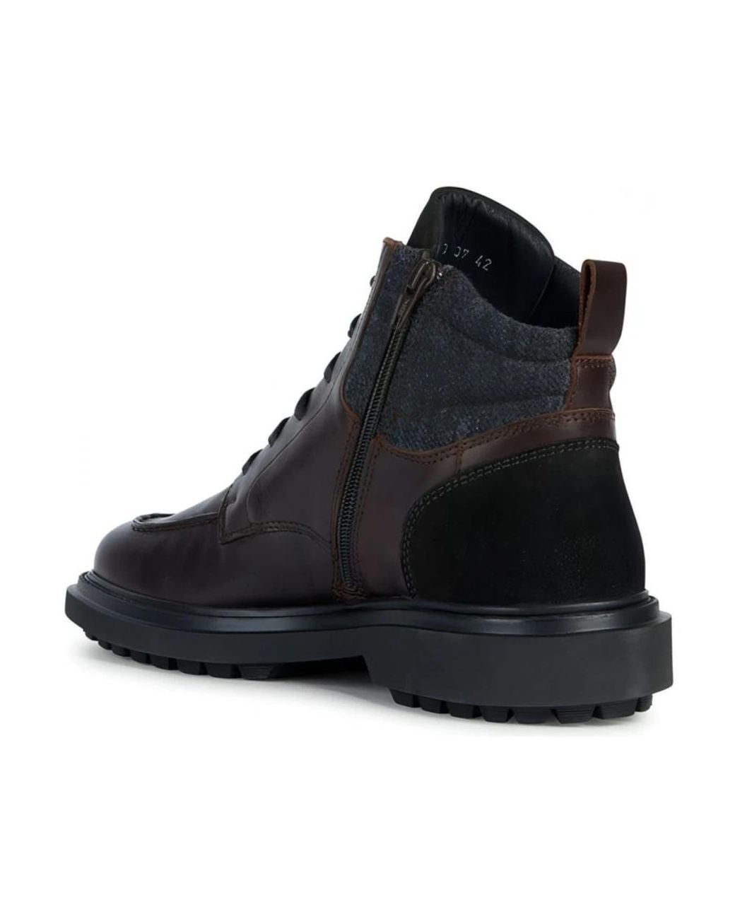 Geox Black Lace-Up Boots for men