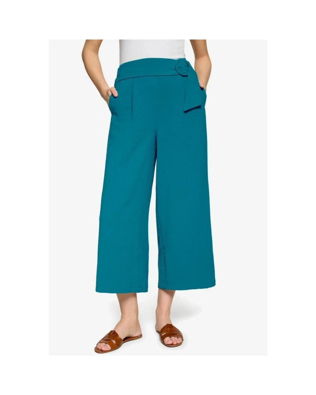 Zero C Blue Cropped Hosen