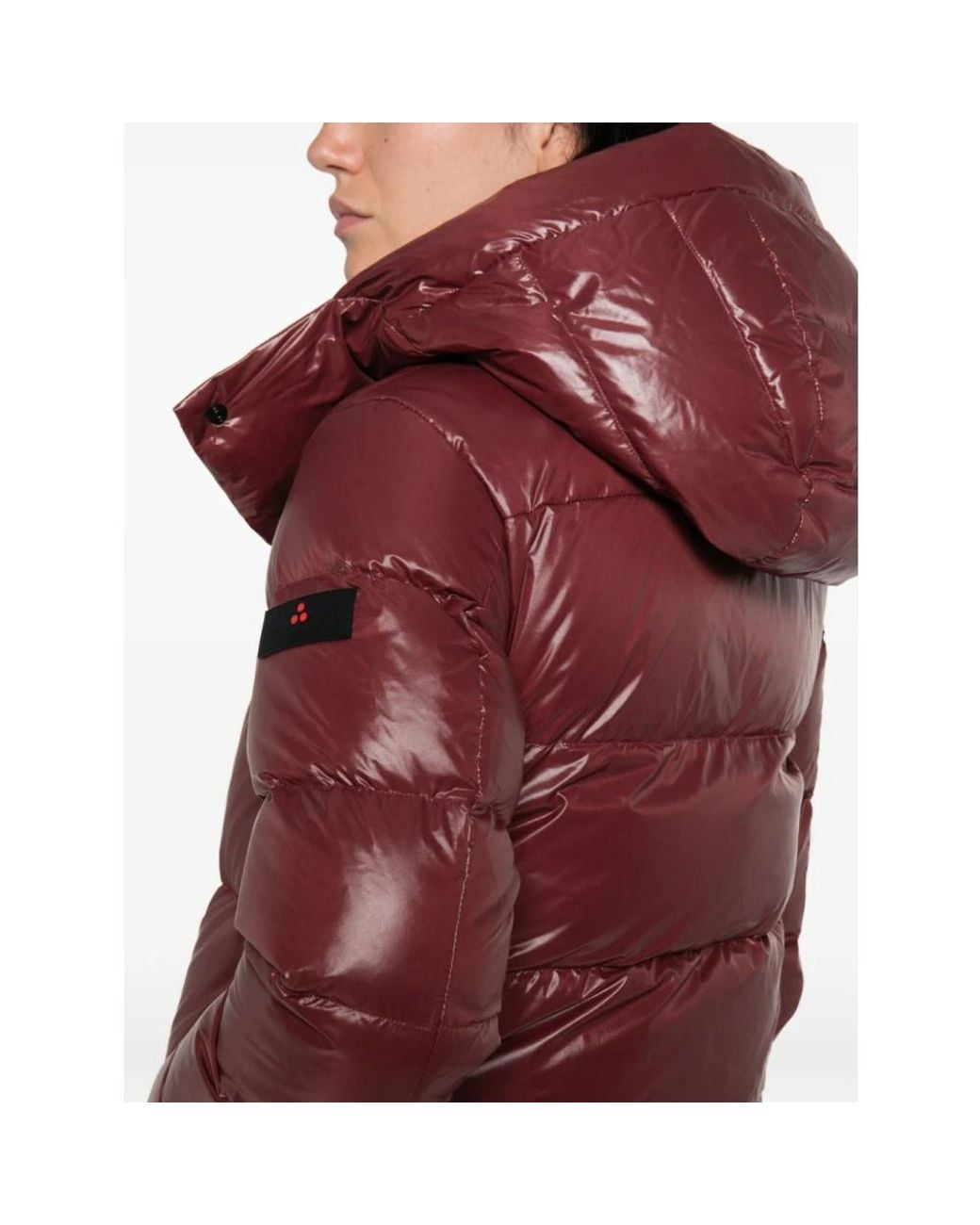 Peuterey Red Logo-Patch Steppjacke