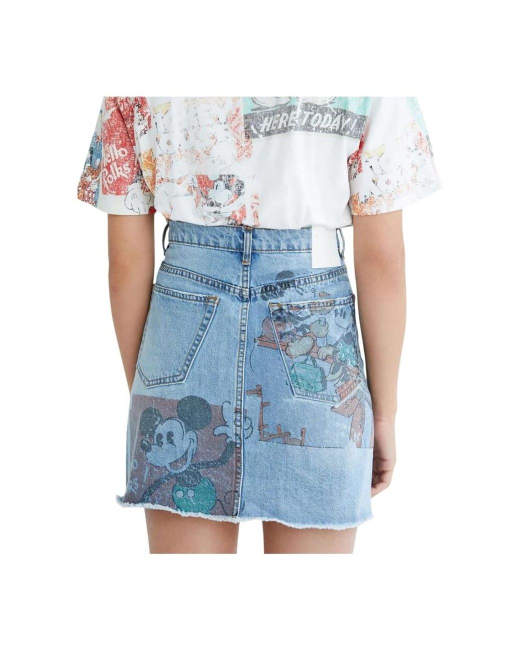 Desigual Blue Denim Skirts