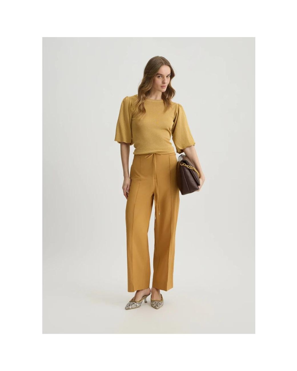 Liu Jo Natural Straight Trousers