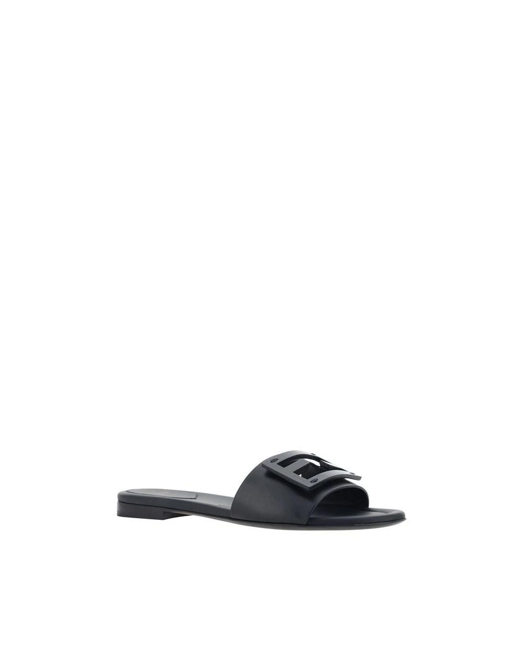 Fendi Black Sliders