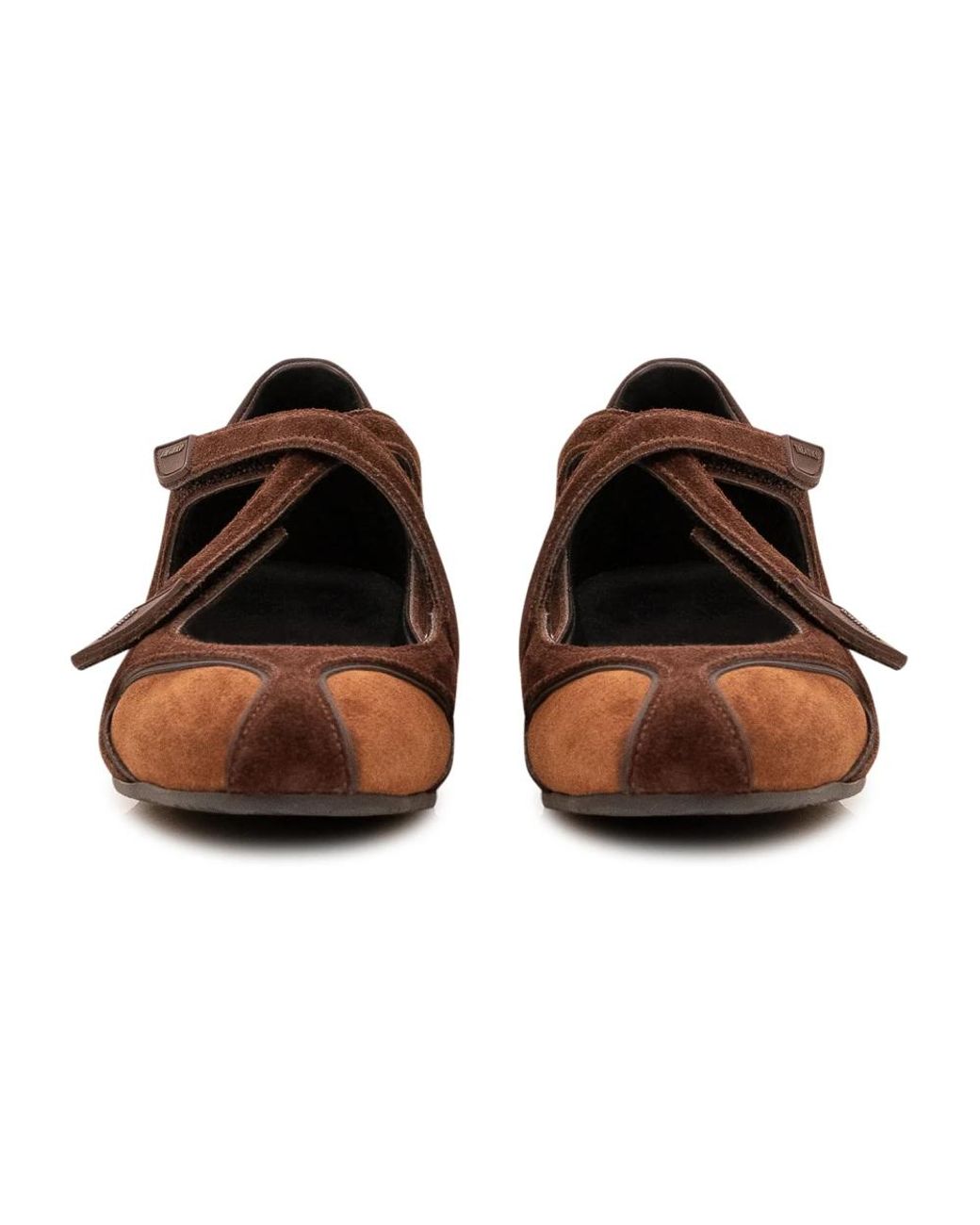 The Attico Brown Ballerina Shoes