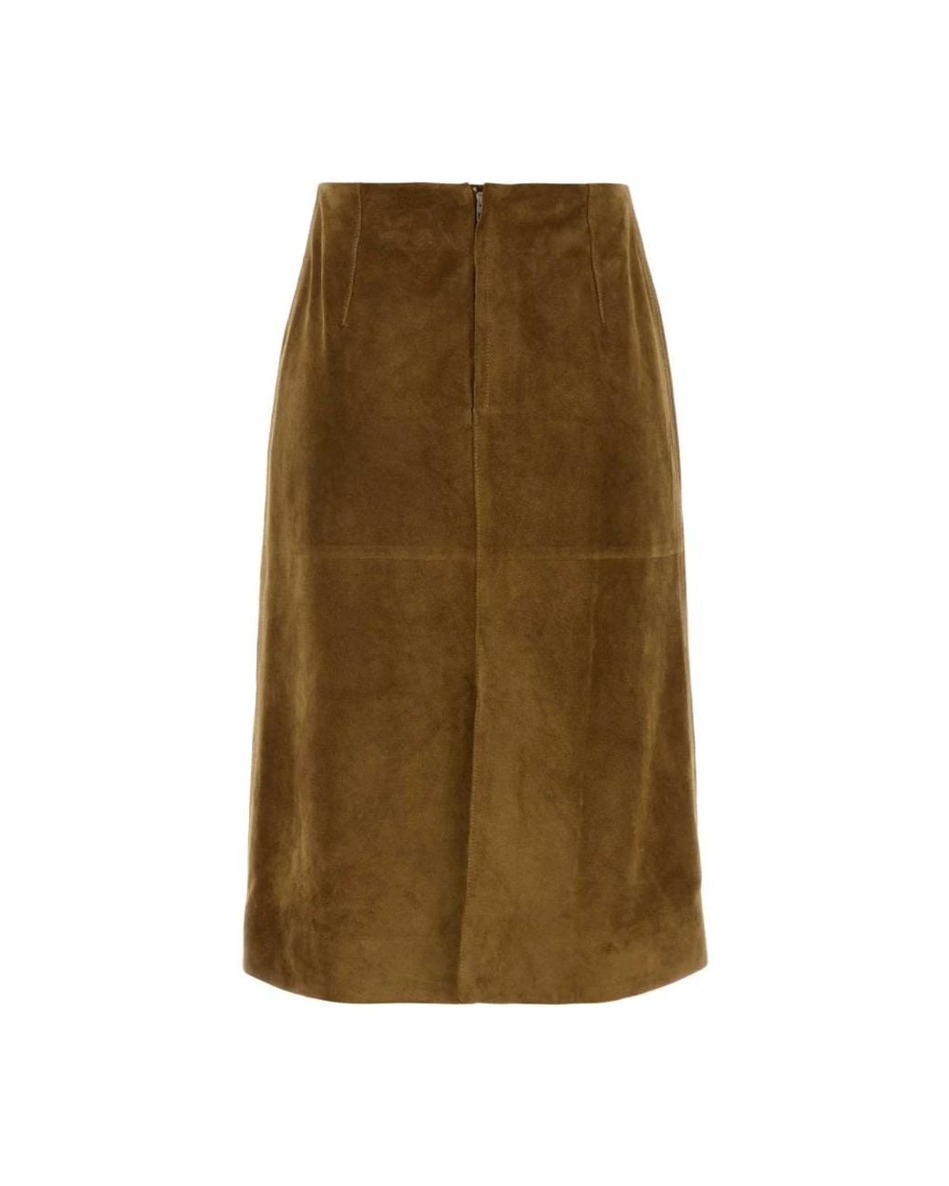 Jil Sander Green Leather Skirts