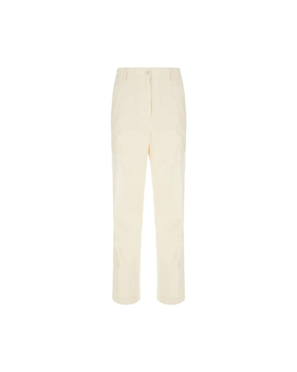 Dries Van Noten Natural Straight Trousers