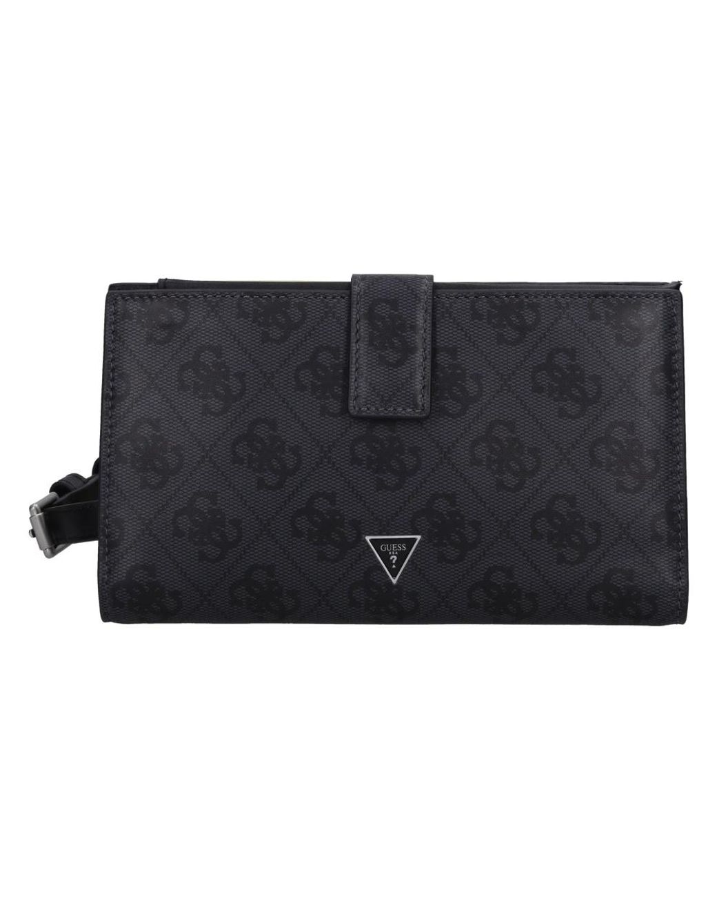 Guess Accessoires ,Zwart ,Leer Wallet in het Black voor heren