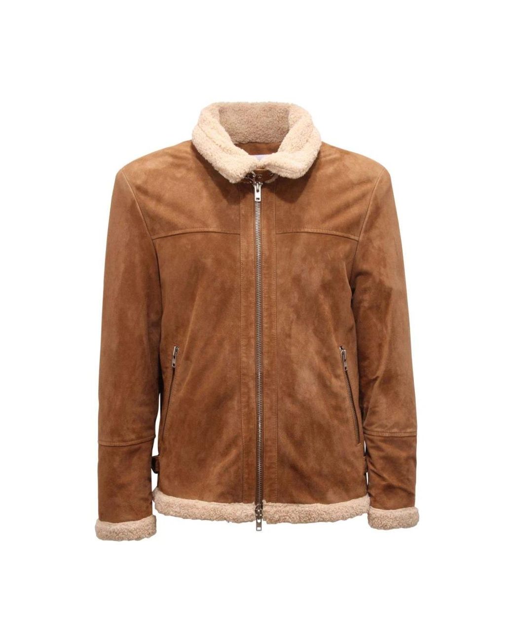 Bully Brown Faux Fur & Shearling Jackets for men