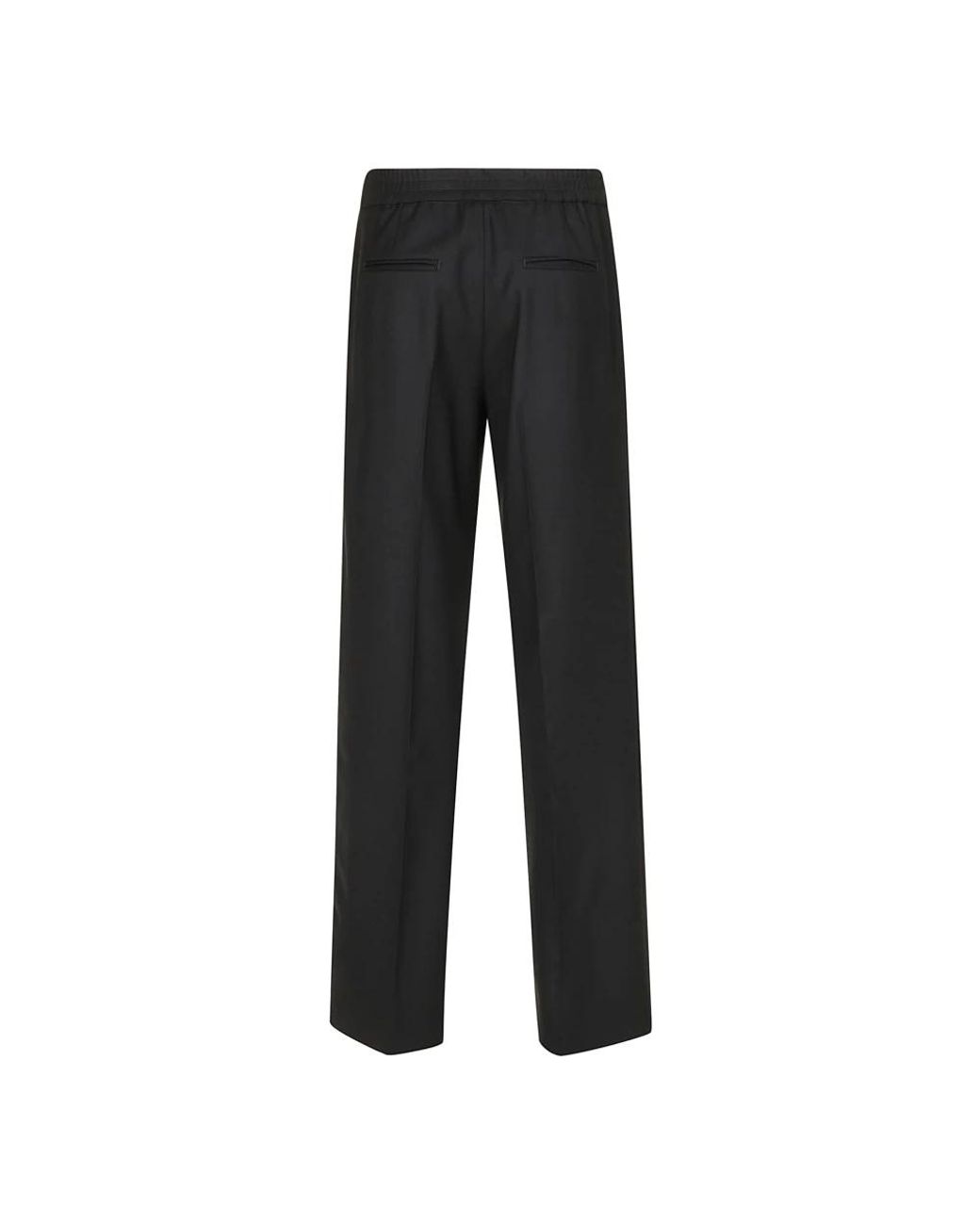 PT Torino Black Straight Trousers