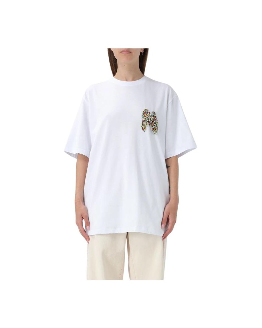 MSGM White T-Shirts