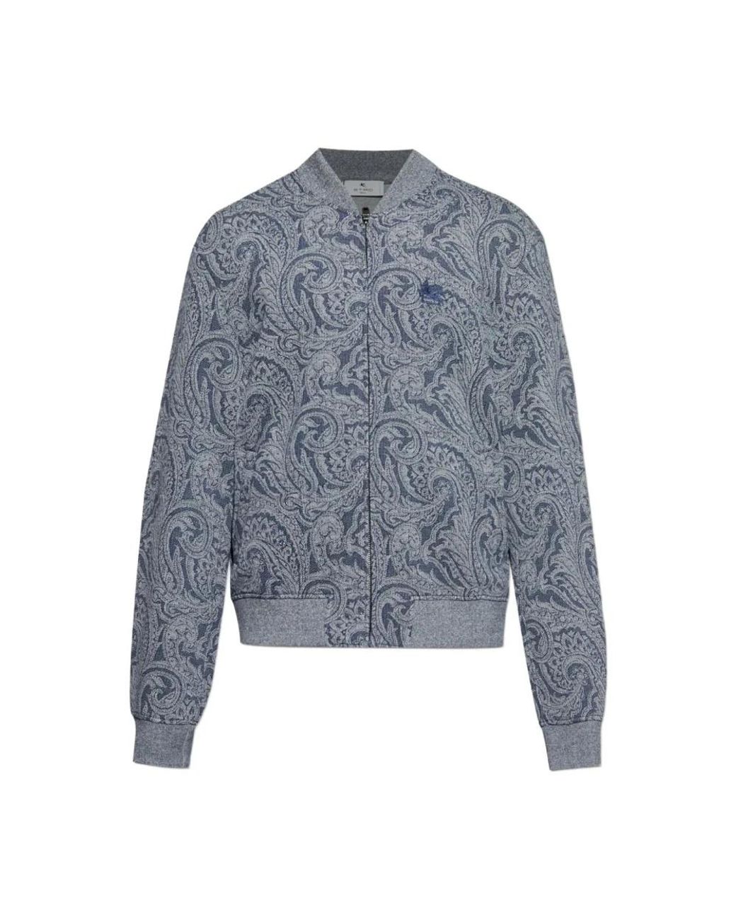 Etro Blue Bomber Jackets for men