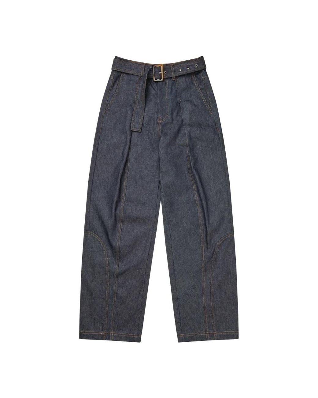 Munthe Obey Wide Jeans in het Blue