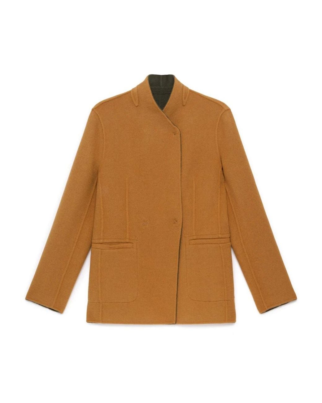 Maliparmi Brown Double-Breasted Coats