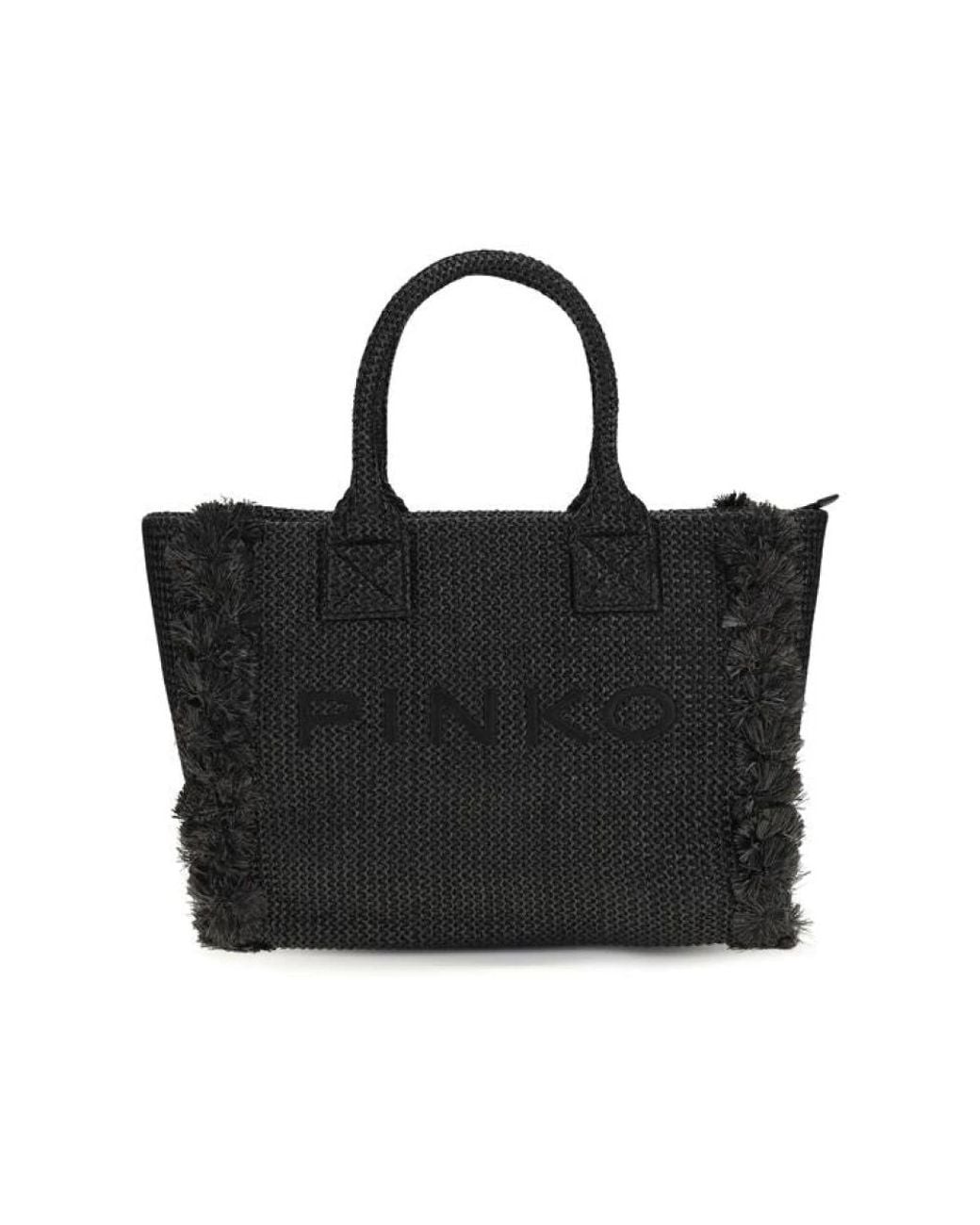 Pinko Black Shopping Bags