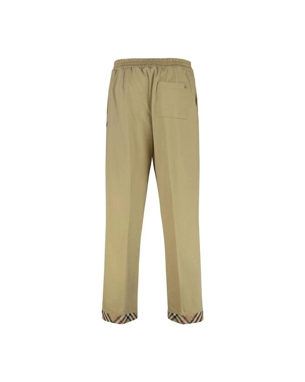 Burberry Natural Straight Trousers for men