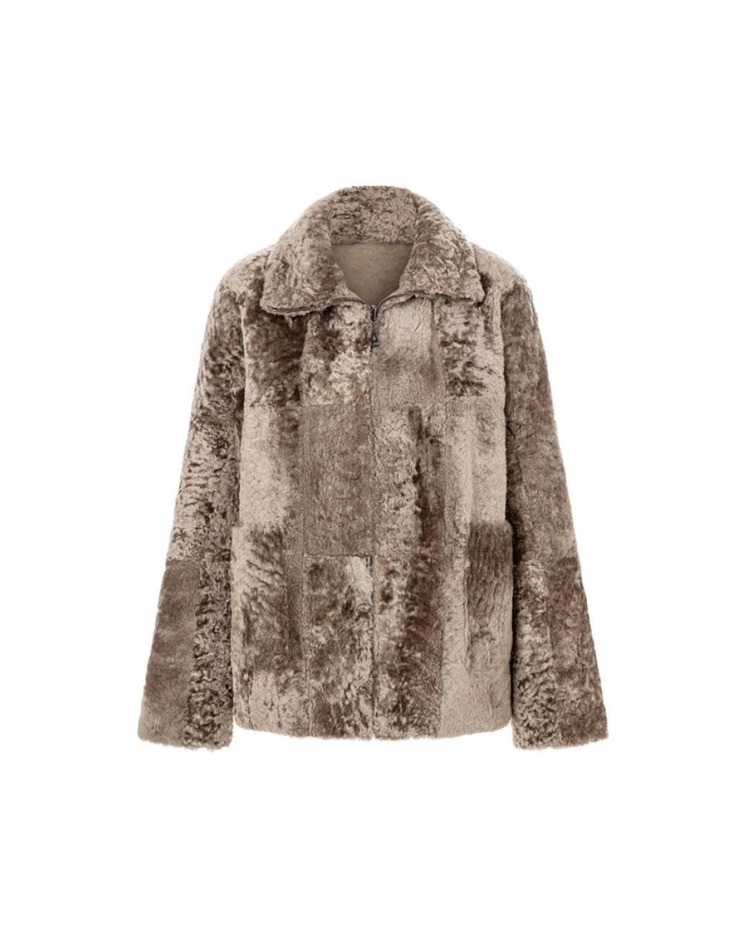 Werner Christ Brown Faux Fur & Shearling Jackets