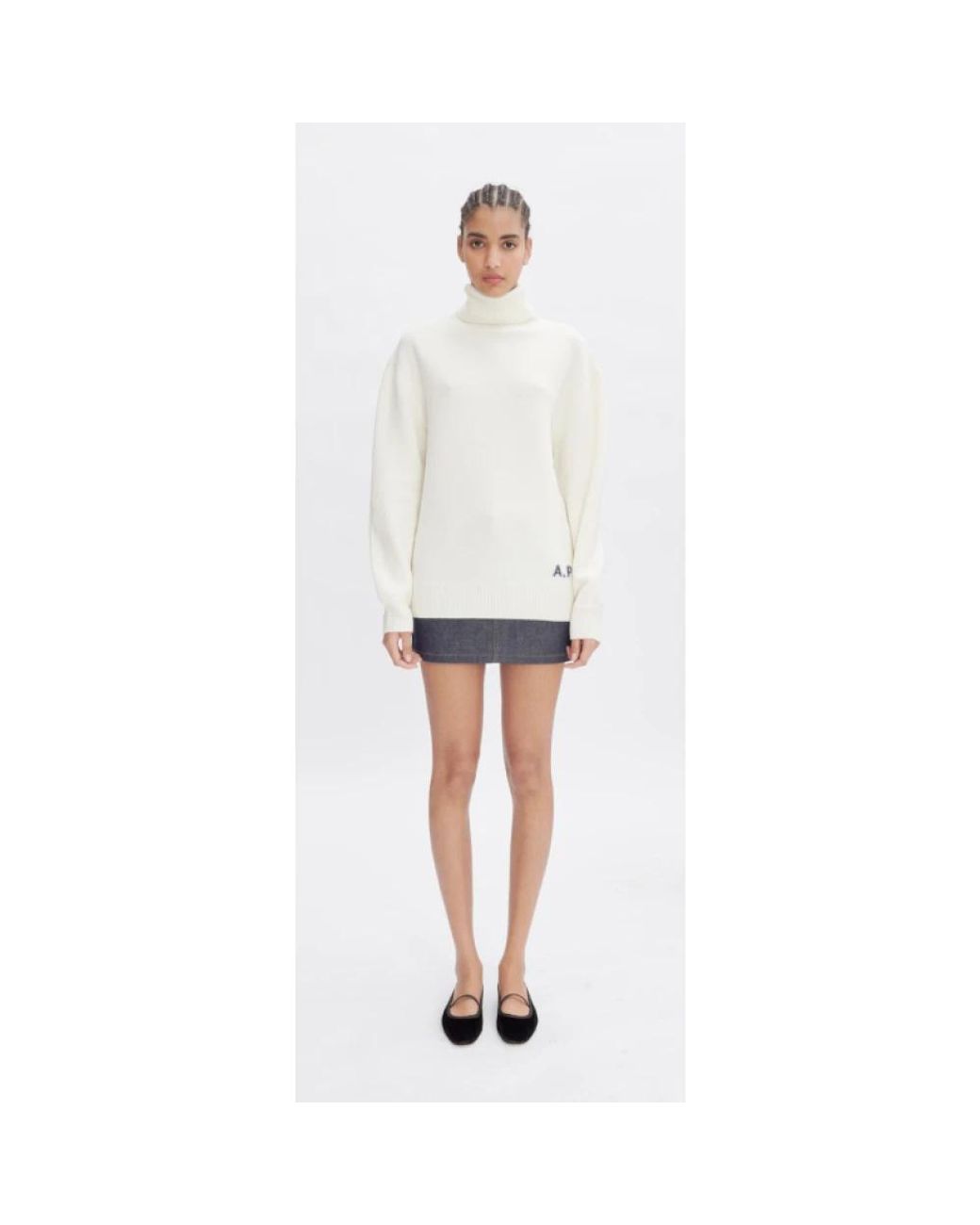 A.P.C. White Turtlenecks