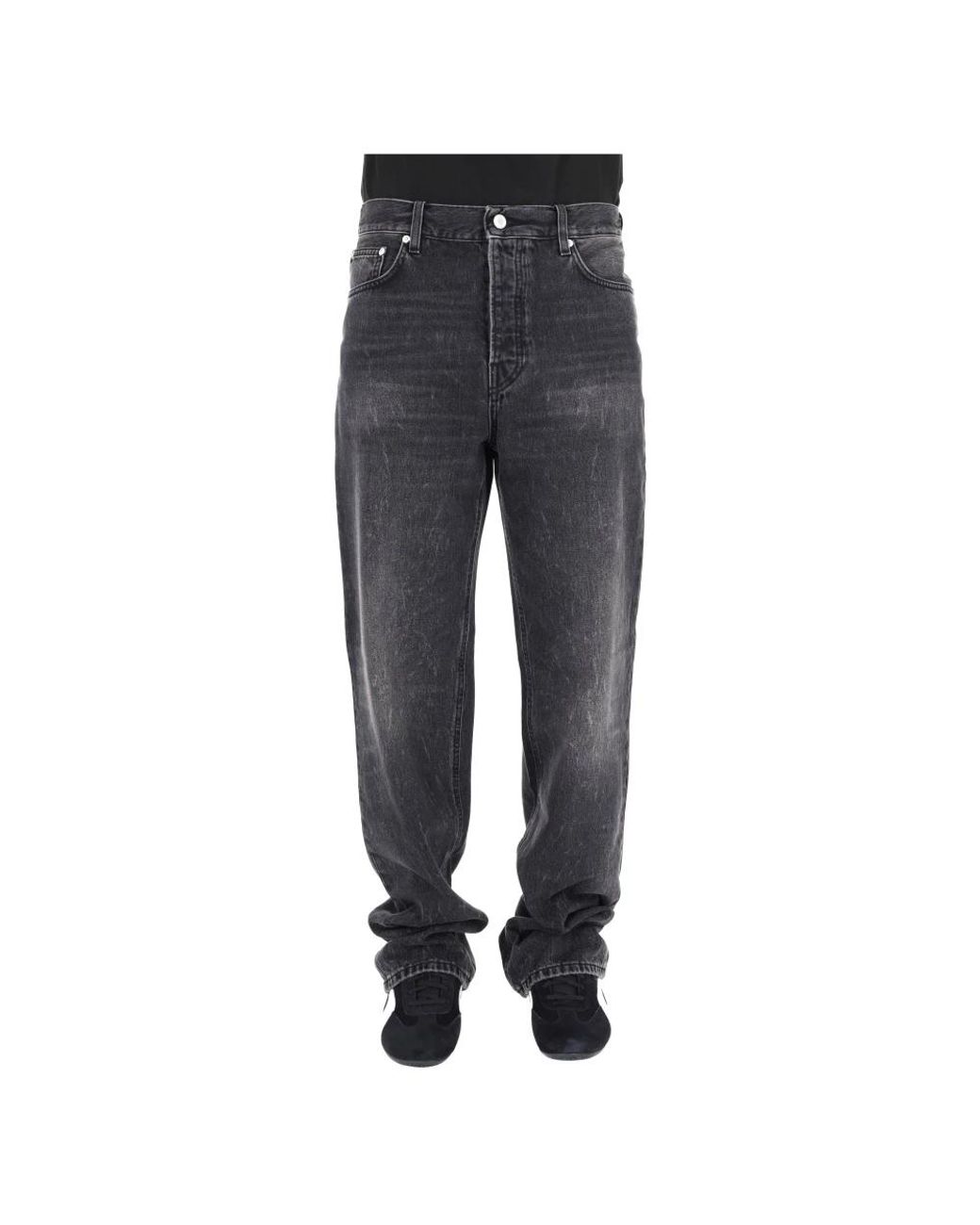 Haikure Gray Loose-Fit Jeans for men