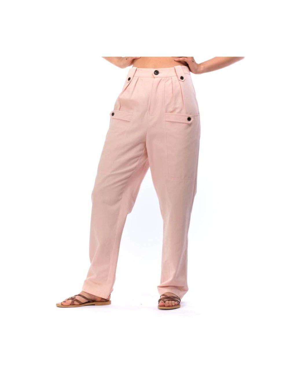 WEILI ZHENG Pink Wide Trousers for men
