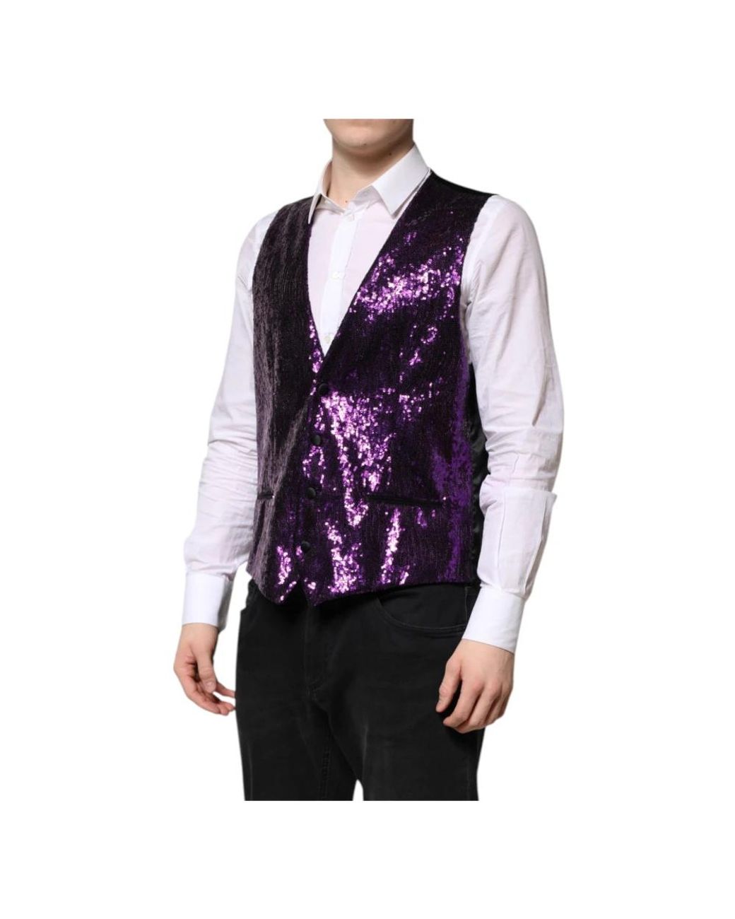 Dolce & Gabbana Blue Waistcoats for men