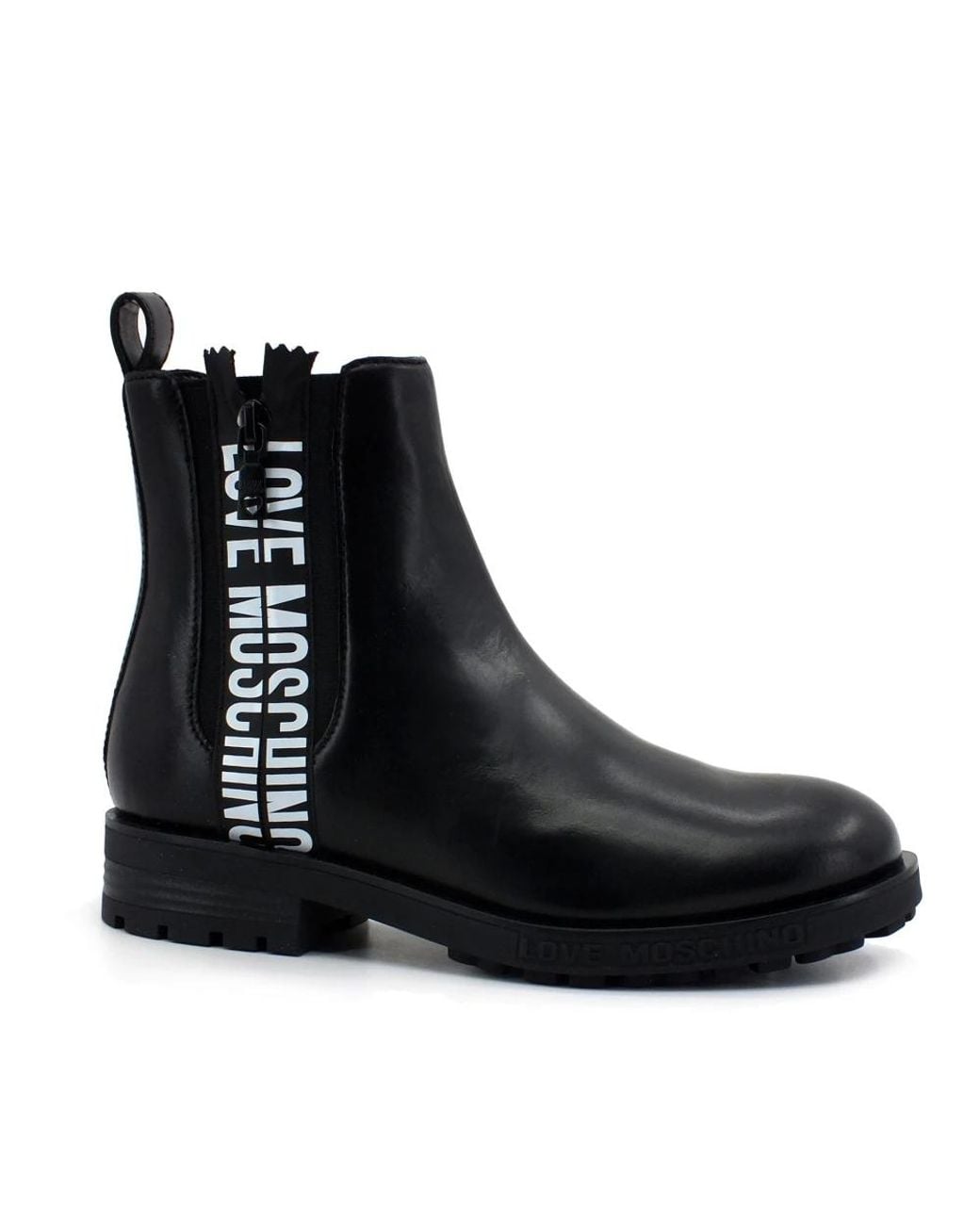Love Moschino Black Chelsea Boots