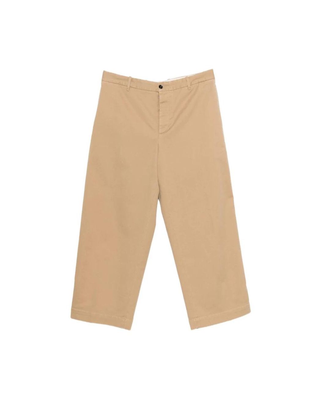 Nine:inthe:morning Natural Straight Trousers for men