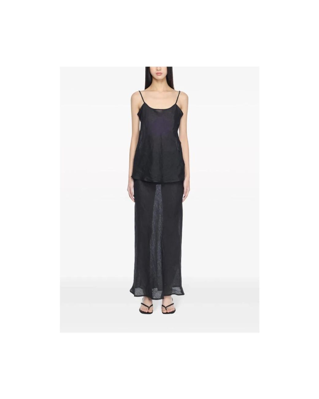 Baserange Black Maxi Skirts