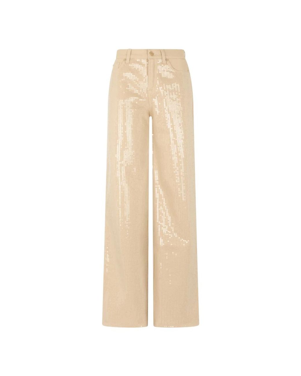 7 For All Mankind Natural Wide Trousers