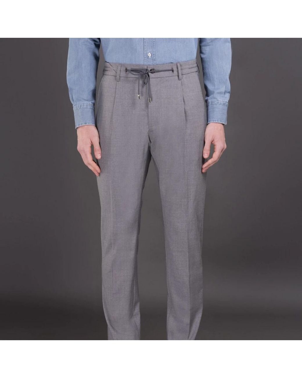 Moorer Gray Chinos for men