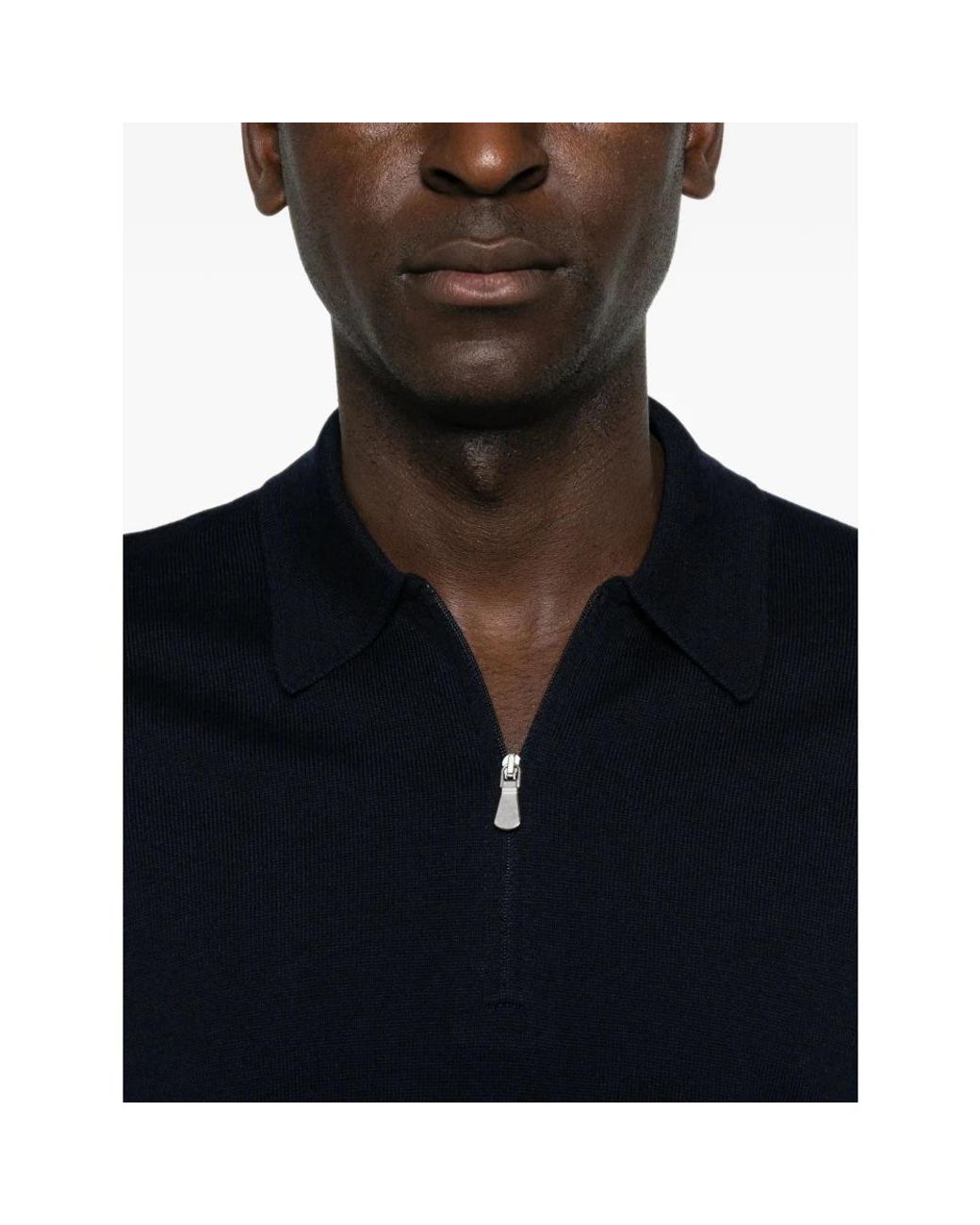 Gran Sasso Blue Polo Shirts for men