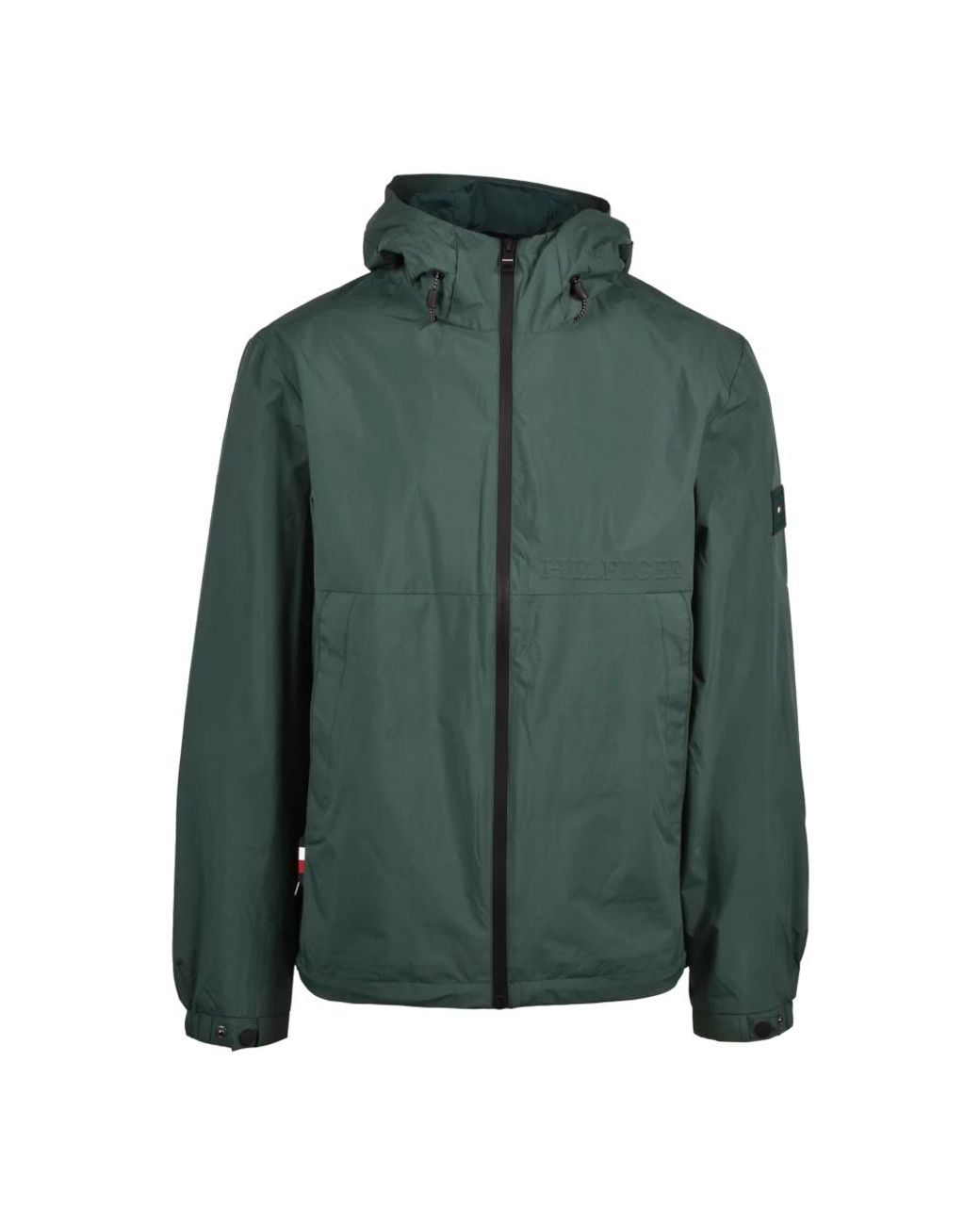 Tommy Hilfiger Jassen ,Groen ,Polyester Windbreaker Jacket in het Green voor heren