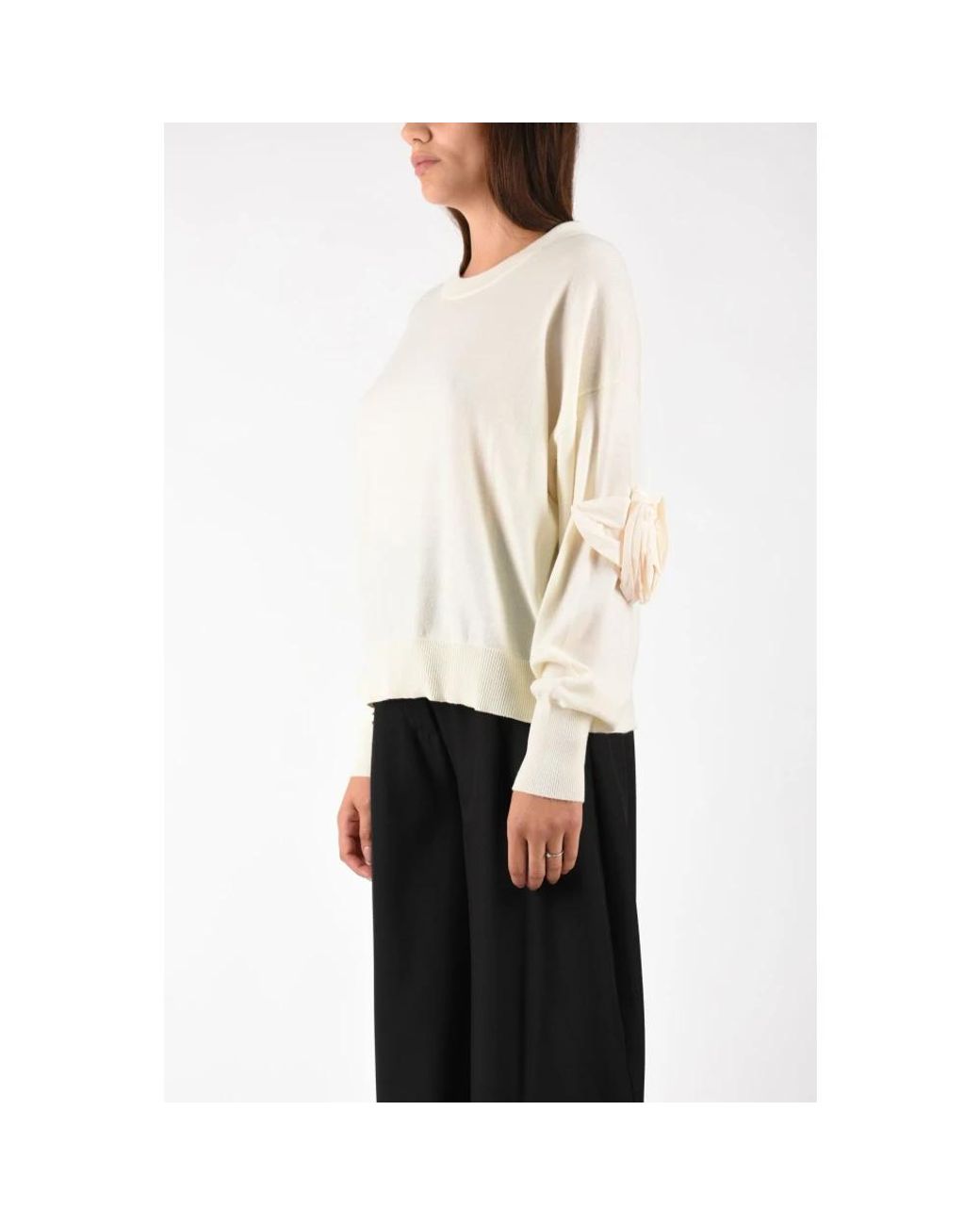 MEIMEIJ White Wollpullover