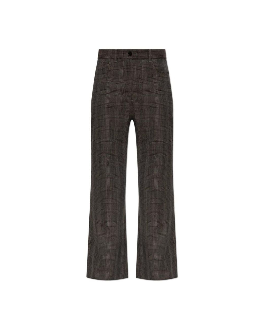 Acne Gray Wide Trousers