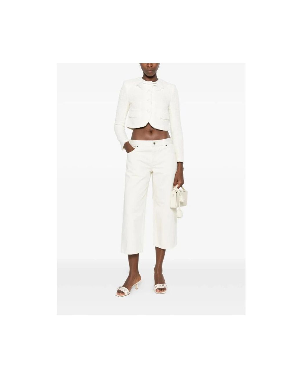 Self-Portrait White Tweed Jackets