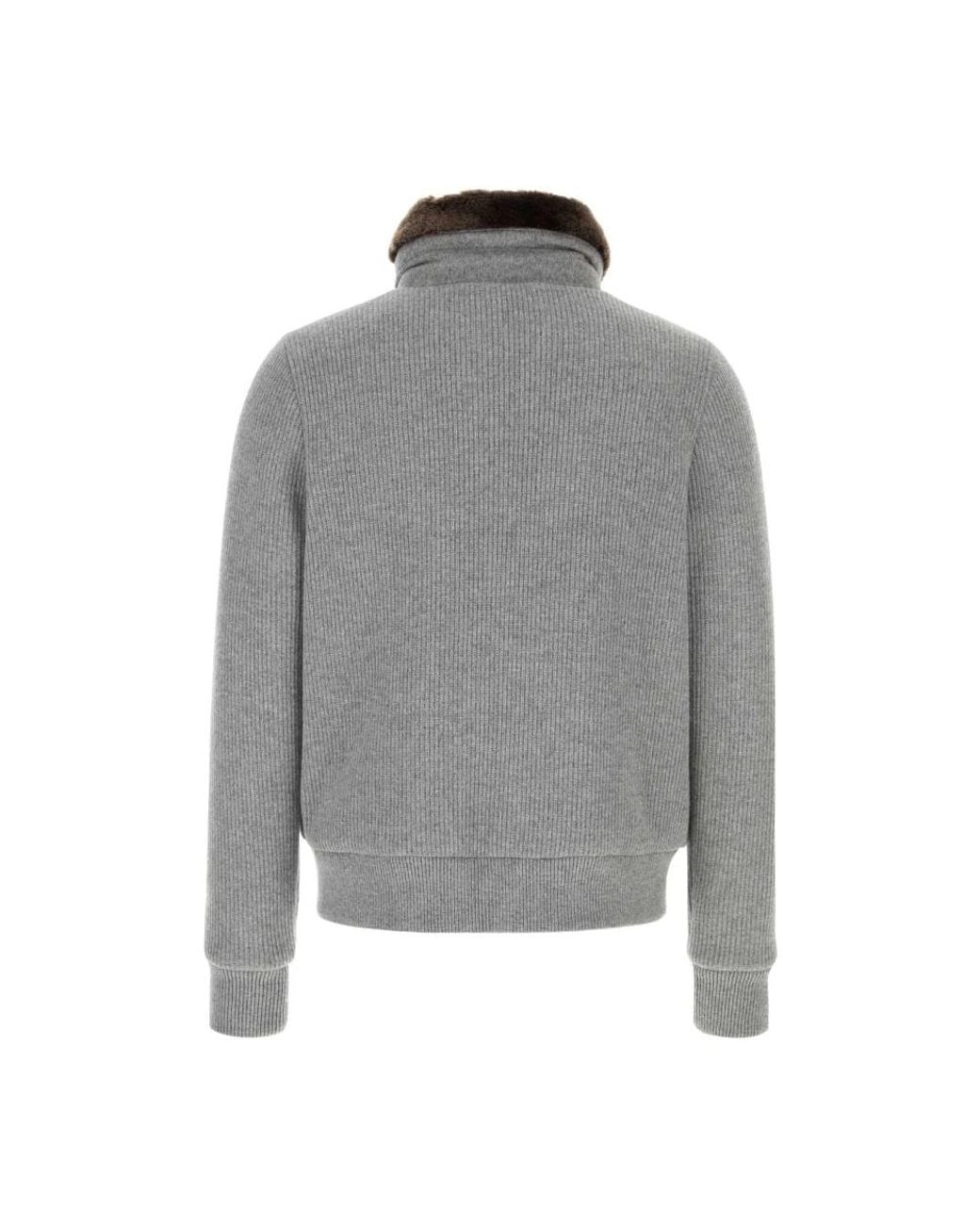 Moorer Gray Bomber Jackets for men