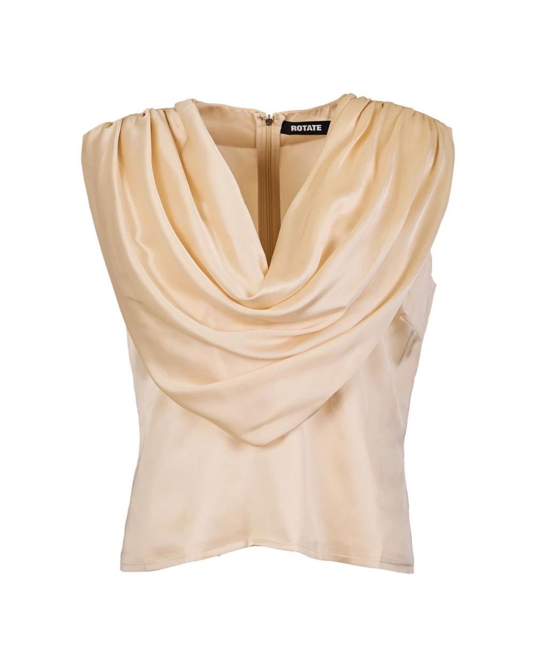 ROTATE BIRGER CHRISTENSEN Natural Sleeveless Tops