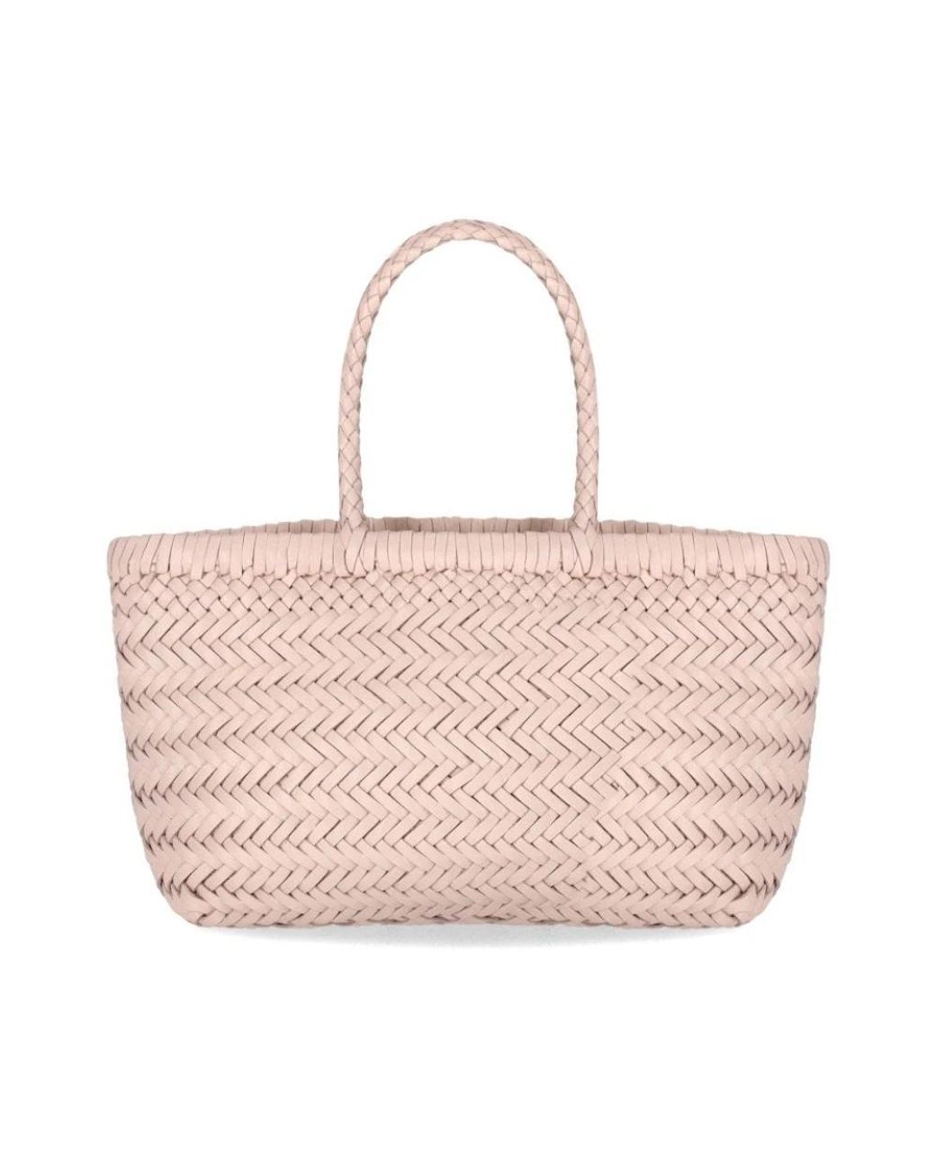 Dragon Diffusion Pink Mini Flat Gora Basket Bag