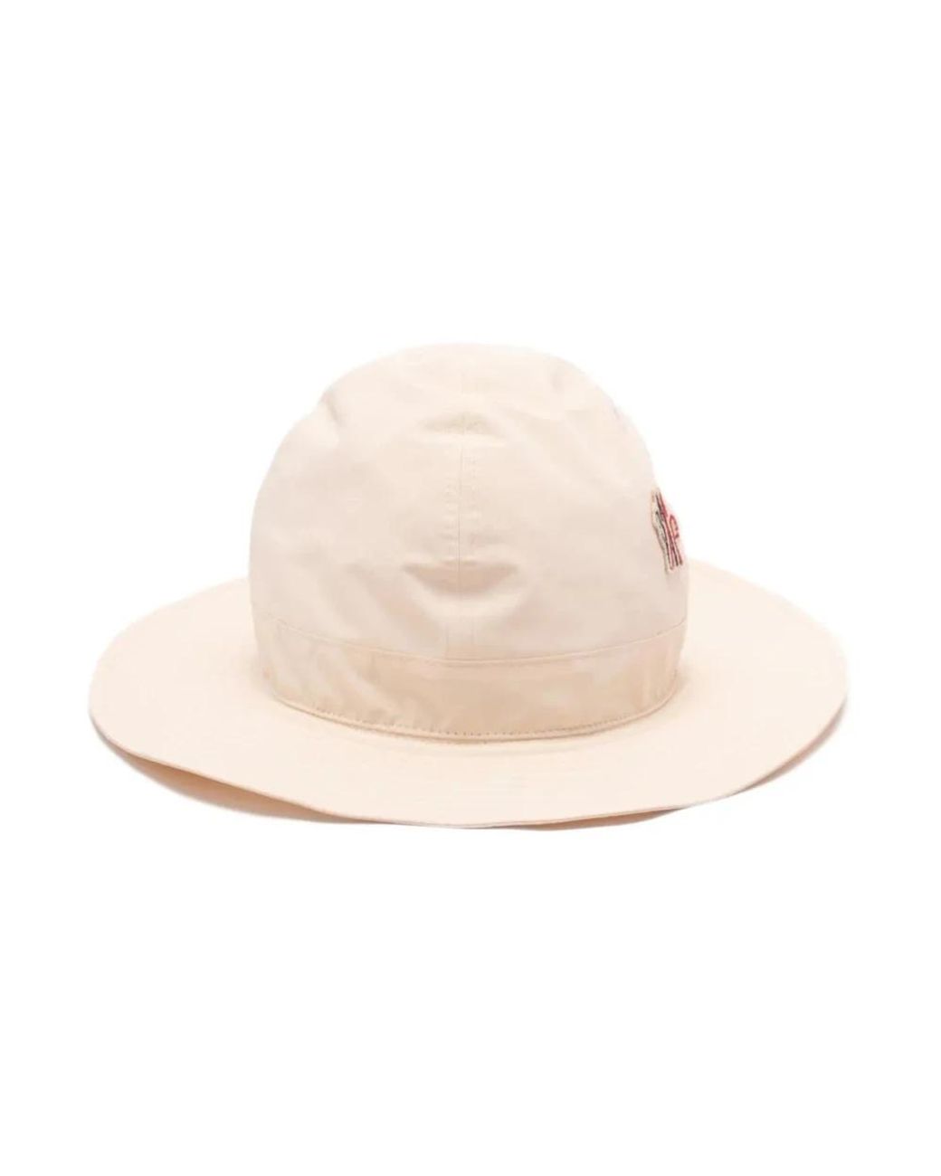 Moncler Accessoires ,Wit ,Bucket Hat Open in het Natural